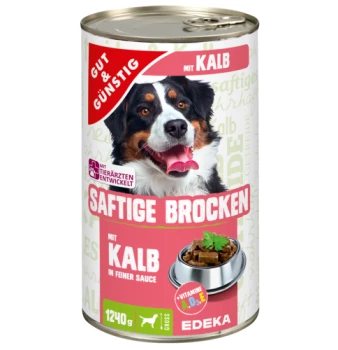 G&G Saftige Brocken Kalb konservuotas su veršiena 1240g | Multum