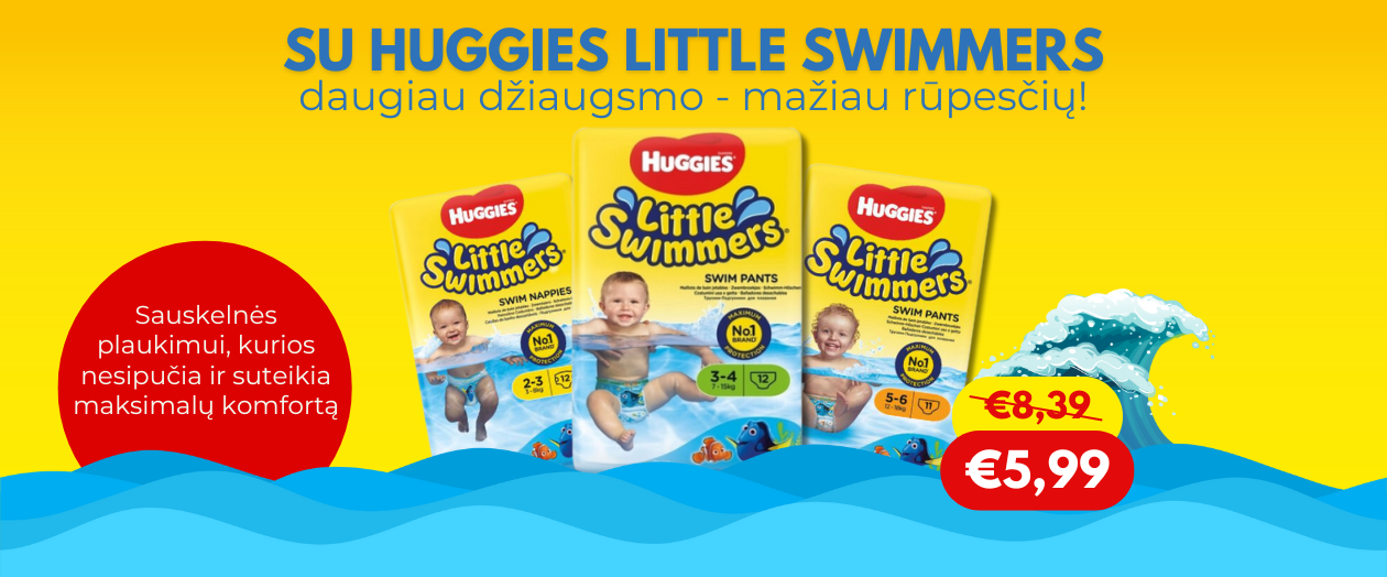 Huggies Little Swimmers plaukimo sauskelnės