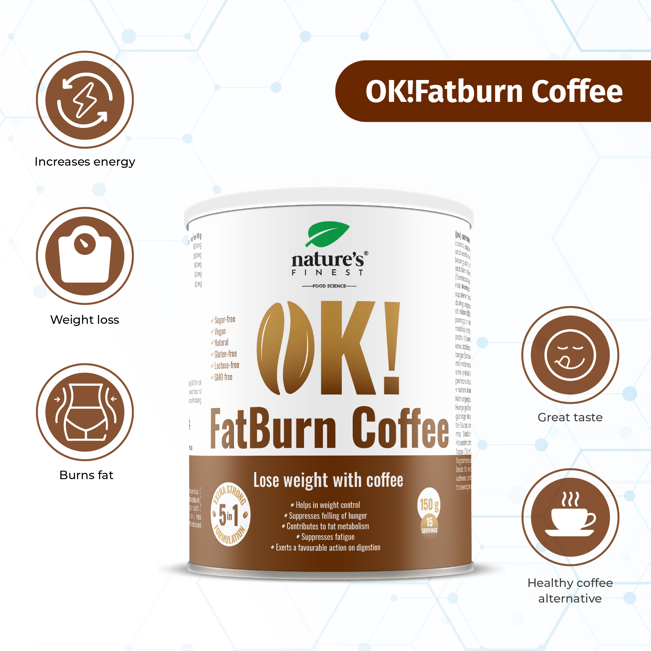 Gamta geriausia Gerai! Fatburn kavos gėrimas, skirtas riebalų deginimui ir energijai | Multum