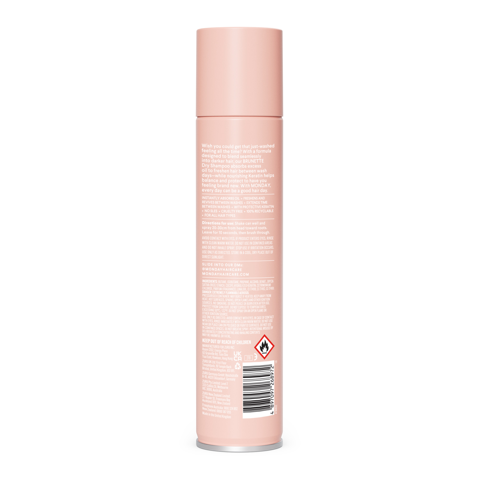PIRMADIENIS Brunetės sausas šampūnas brunetėms 200ml | Multum