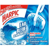 Harpic Eau Bleue klozeto nuleidimo blokas 2 vnt | Multum