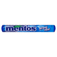 Stipraus mėtų skonio kramtomieji saldainiai Mentos Strong Mint 37,5g | Multum