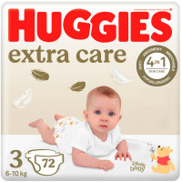 Huggies Extra Care sauskelnės #3 6-10kg, 72 vnt | Multum