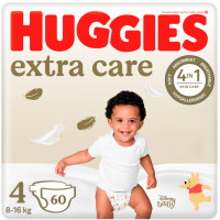 Huggies Extra Care sauskelnės #4 8-16kg, 60vnt | Multum