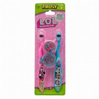 Firefly LOL dantų šepetėlių rinkinys su dangteliais 2 vnt. | Multum