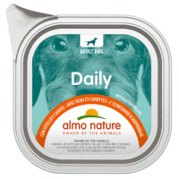 Almo Nature Daily šlapias maistas su veršiena ir morkomis šunims 100g | Multum