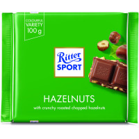 Ritter Sport pieniškas šokoladas su lazdyno riešutų gabaliukais 100g | Multum