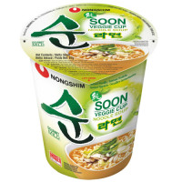 Nongshim daržovių makaronų sriuba tinka veganams 67 g | Multum