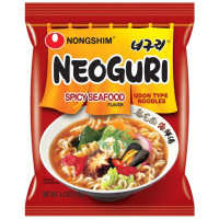 Nongshim greitai paruošiamų makaronų sriuba su jūros gėrybėmis, aštri 120 g | Multum