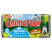 Animal Bar pieniškas šokoladas 19g | Multum