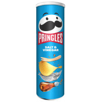 Pringles bulvių traškučiai su druska ir actu 165g | Multum