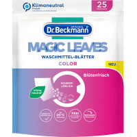 dr. Beckmann Magic Leaves skalbinių ploviklio lapai spalvotiems skalbiniams 25 vnt | Multum