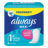 Higieninės servetėlės Always Maxi (Normal) 9 vnt | Multum
