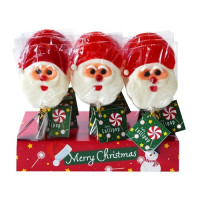 Kalėdų Senelio formos Becky saldainiai ant pagaliuko 72g | Multum