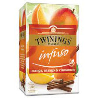 Twinings Infuso vaisių arbata su apelsinų, mangų ir cinamono skoniu 20 pakelių, 30g | Multum