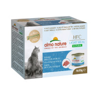 Almo Nature mažo kaloringumo konservų rinkinys katėms (4 vnt., po 50 g) su Atlanto tunu | Multum