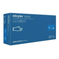 Mercator nitrilex® be pudros nitrilinės pirštinės, mėlynos, M dydis 100 vnt. | Multum