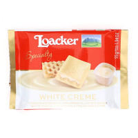 LOACKER Speciali baltojo šokolado plytelė White Creme 55g | Multum
