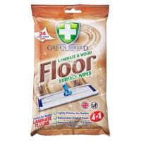GREEN SHIELD drėgnos servetėlės medinių ir laminuotų grindų valymui 30 vnt | Multum