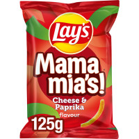 LAY'S Mamma Mia's sūrio ir paprikos užkandžiai 125g | Multum