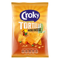 CROKY Tortilla Nacho Cheese kukurūzų traškučiai 40g | Multum