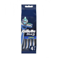 GILLETTE Blue 3 Paprasti vienkartiniai skustuvai 4 vnt | Multum