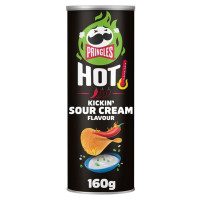 PRINGLES Hot Kickin grietinė 160g | Multum