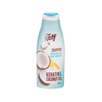 KEFF kondicionierius plaukams su keratinu ir kokosų aliejumi 500ml | Multum