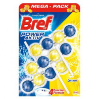 BREF Power Aktiv Lemon WC blokas 3x50g | Multum