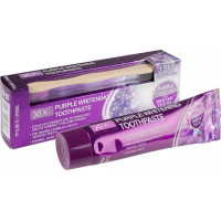 XPEL Purple Whitening balinamoji balinamoji dantų pasta 100ml + dantų šepetėlis | Multum