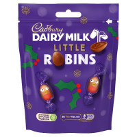 CADBURY pieno pienas Little Robins pieno šokoladas 77g | Multum