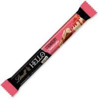 LINDT Hello šokoladinis batonėlis su braškių sūrio pyrago skoniu 37g | Multum