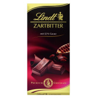 LINDT juodojo šokolado batonėlis 52% 100g | Multum