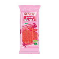 BEBETO rūgštus sprogimas gazuoti braškių želė saldainiai 180g | Multum