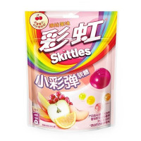SKITTLES želė lašai Mišrūs vaisiai želė saldainiai 50g | Multum