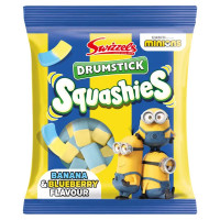 SWIZZELS Būgnelis, Skvošas, MIinionai, bananai ir mėlynių saldainiai 120 g | Multum