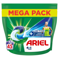 ARIEL 4in1 kvapų apsaugos skalbinių kapsulės 45vnt | Multum