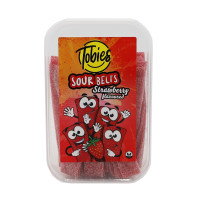 TOBIES braškių diržai Jelly Candy 200g | Multum