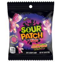 SOUR PATCH Kids Glow Ups braškių arbūzų želė saldainiai 87g | Multum
