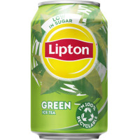 LIPTON žalioji ledinė arbata, skardinė 330ml | Multum