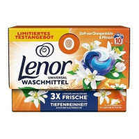 LENOR 3in1 universalios skalbimo kapsulės su apelsinų žiedų aromatu 10vnt | Multum