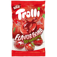 TROLLI skonio bomba braškių želė saldainiai 75g | Multum