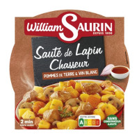 WILLIAM SAURIN Šefo triušienos troškinys baltojo vyno padaže, patiekalas, 300g | Multum
