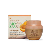 SEA OF SPA Anti-Aging 45+ dieninis kremas SPF15 su moliūgų aliejumi sausai veido odai 50ml | Multum