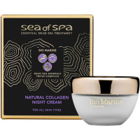 SEA OF SPA jūrinis naktinis kremas su kolagenu ir hialurono rūgštimi 50ml | Multum