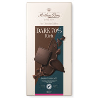 ANTHON BERG juodojo šokolado batonėlis 70% 80g | Multum