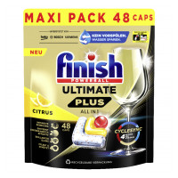 FINISH Ultimate Plus All in 1 Lemon indų plovimo kapsulės 48vnt | Multum