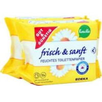 Gut&Gunstig šlapios higieninės servetėlės su ramunėlių ekstraktu 2x70 vnt. | Multum