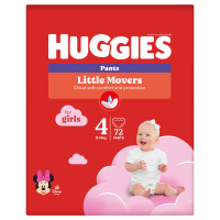 Huggies Pants Girl 4 (9-14kg) kelnaitės mergaitėms 72 vnt. | Multum