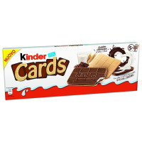 Kinder Cards Cookies šokoladiniai vafliai x10 128g | Multum